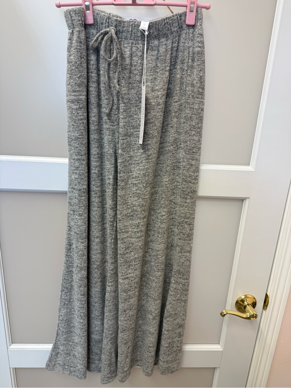 Cozy Cowl-Neck Knit Sweater Set in Light Gray - Picture 7 of 9
